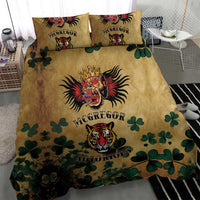 The Irishman-Notorious Bedding Set Old School Tattoos and Shamrocks Grunge Style