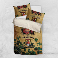 The Irishman-Notorious Bedding Set Old School Tattoos and Shamrocks Grunge Style