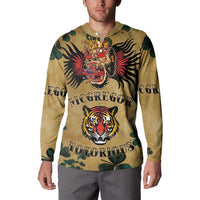 The Irishman-Notorious Button Sweatshirt Old School Tattoos and Shamrocks Grunge Style