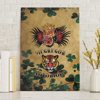 The Irishman-Notorious Canvas Wall Art Old School Tattoos and Shamrocks Grunge Style