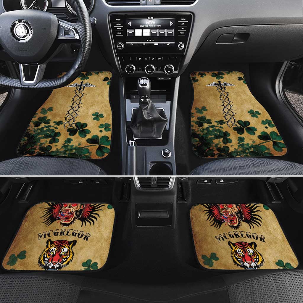 The Irishman-Notorious Car Mats Old School Tattoos and Shamrocks Grunge Style
