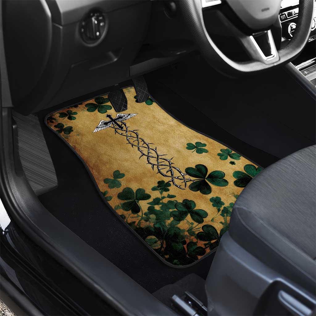 The Irishman-Notorious Car Mats Old School Tattoos and Shamrocks Grunge Style