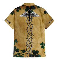 The Irishman-Notorious Family Matching Mermaid Dress and Hawaiian Shirt Old School Tattoos and Shamrocks Grunge Style