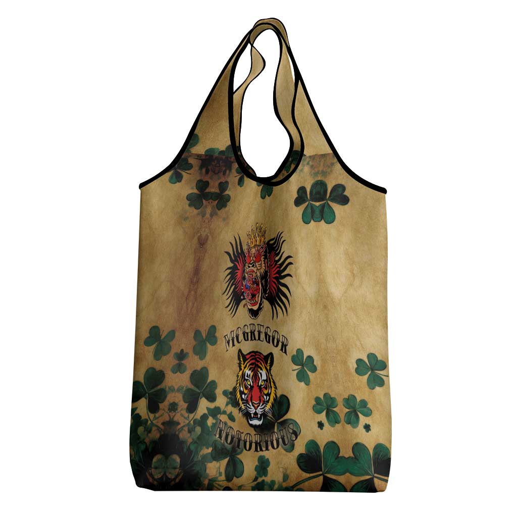 The Irishman-Notorious Grocery Bag Old School Tattoos and Shamrocks Grunge Style