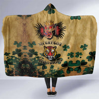 The Irishman-Notorious Hooded Blanket Old School Tattoos and Shamrocks Grunge Style