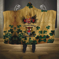 The Irishman-Notorious Hooded Blanket Old School Tattoos and Shamrocks Grunge Style