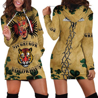 The Irishman-Notorious Hoodie Dress Old School Tattoos and Shamrocks Grunge Style