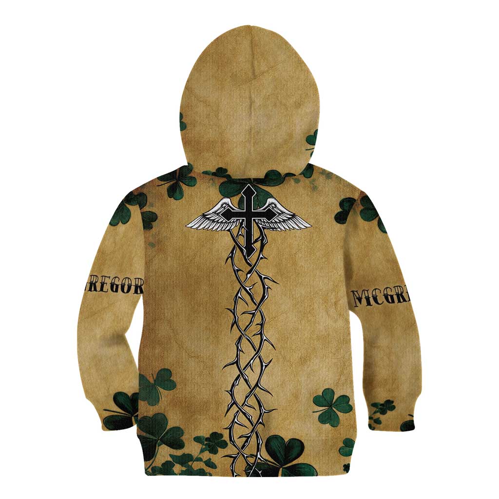 The Irishman-Notorious Kid Hoodie Old School Tattoos and Shamrocks Grunge Style