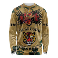 The Irishman-Notorious Long Sleeve Shirt Old School Tattoos and Shamrocks Grunge Style