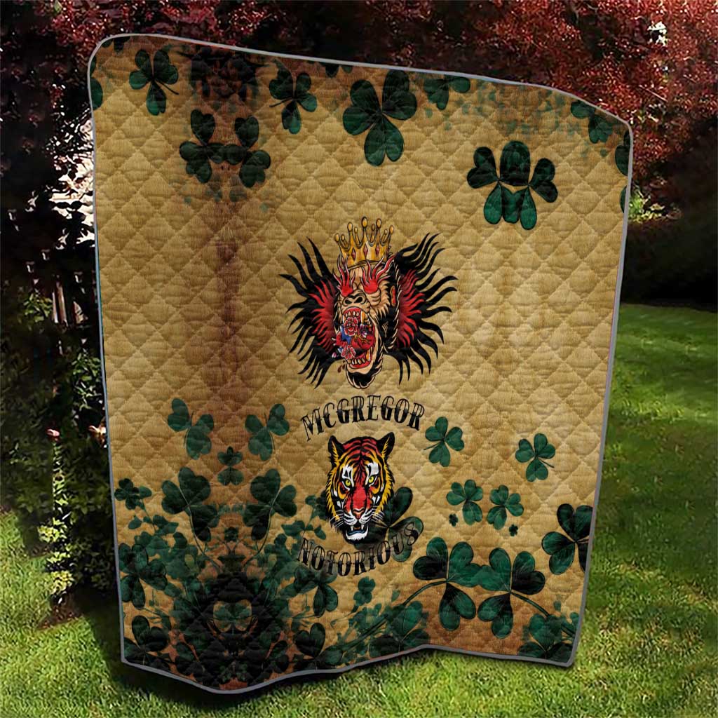 The Irishman-Notorious Quilt Old School Tattoos and Shamrocks Grunge Style