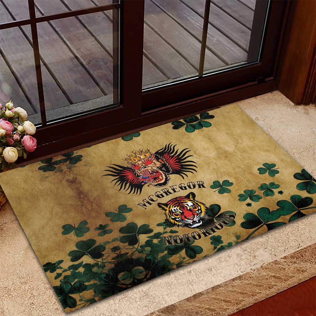 The Irishman-Notorious Rubber Doormat Old School Tattoos and Shamrocks Grunge Style