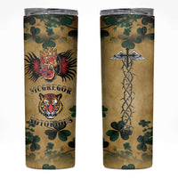 The Irishman-Notorious Skinny Tumbler Old School Tattoos and Shamrocks Grunge Style