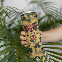 The Irishman-Notorious Skinny Tumbler Old School Tattoos and Shamrocks Grunge Style