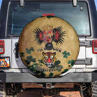 The Irishman-Notorious Spare Tire Cover Old School Tattoos and Shamrocks Grunge Style
