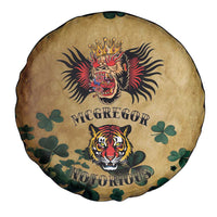 The Irishman-Notorious Spare Tire Cover Old School Tattoos and Shamrocks Grunge Style