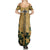 The Irishman-Notorious Summer Maxi Dress Old School Tattoos and Shamrocks Grunge Style