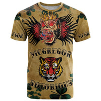 The Irishman-Notorious T Shirt Old School Tattoos and Shamrocks Grunge Style