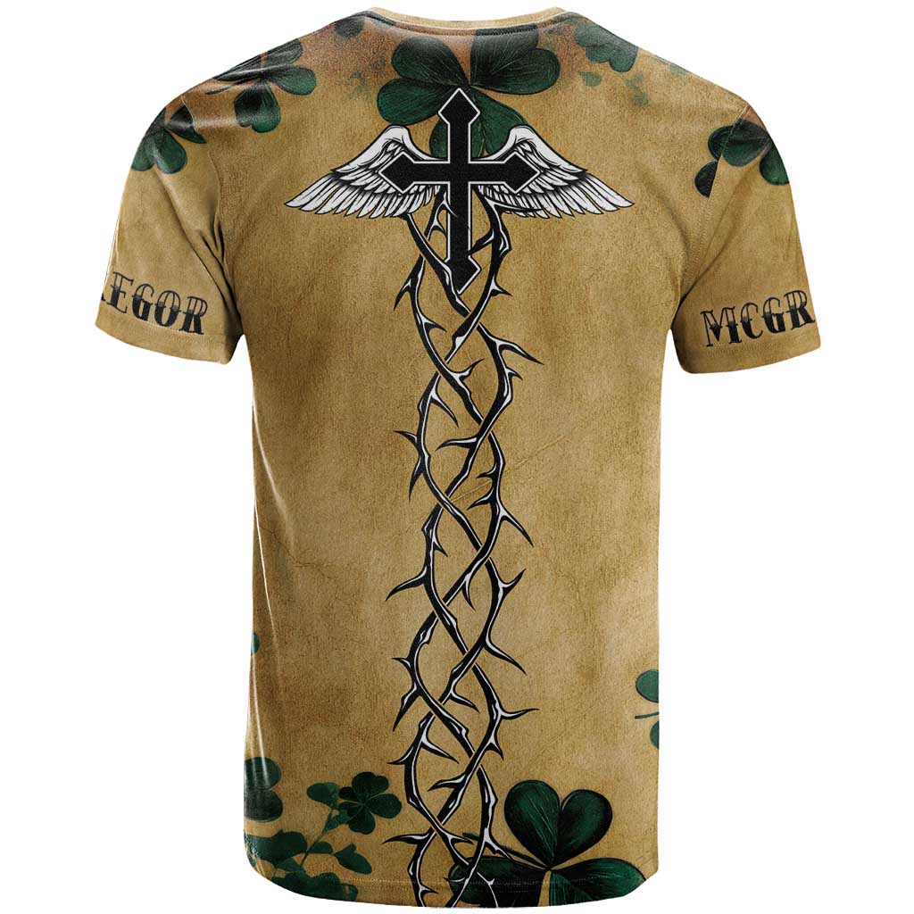 The Irishman-Notorious T Shirt Old School Tattoos and Shamrocks Grunge Style
