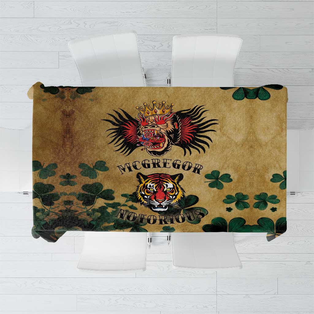 The Irishman-Notorious Tablecloth Old School Tattoos and Shamrocks Grunge Style