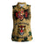 The Irishman-Notorious Women Sleeveless Polo Shirt Old School Tattoos and Shamrocks Grunge Style