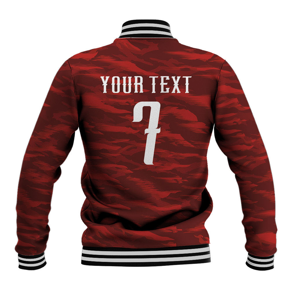 Custom South Korea National Football Baseball Jacket Tigers-Taegeuk Warriors Red