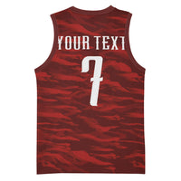 Custom South Korea National Football Basketball Jersey Tigers-Taegeuk Warriors Red