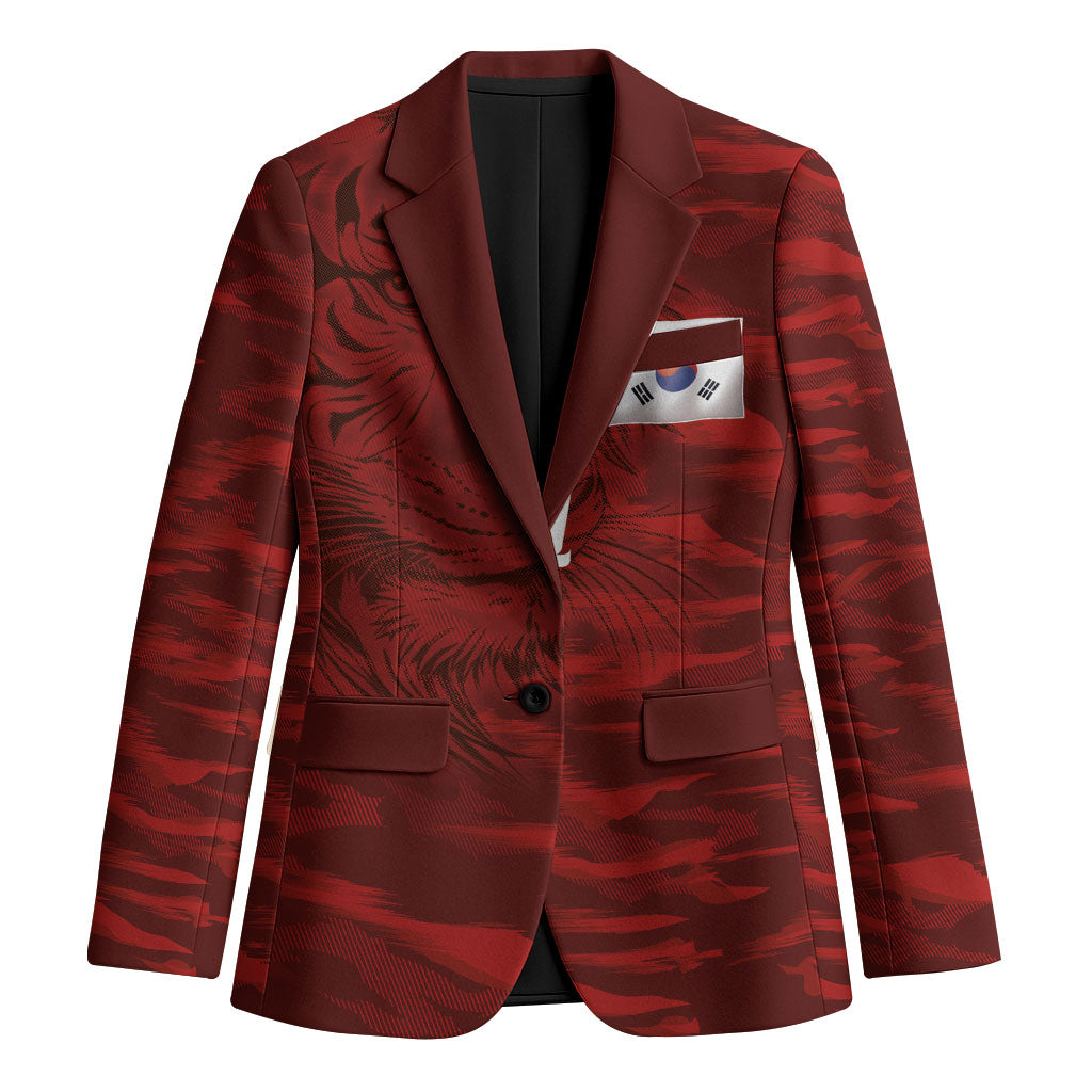 Custom South Korea National Football Blazer Tigers-Taegeuk Warriors Red