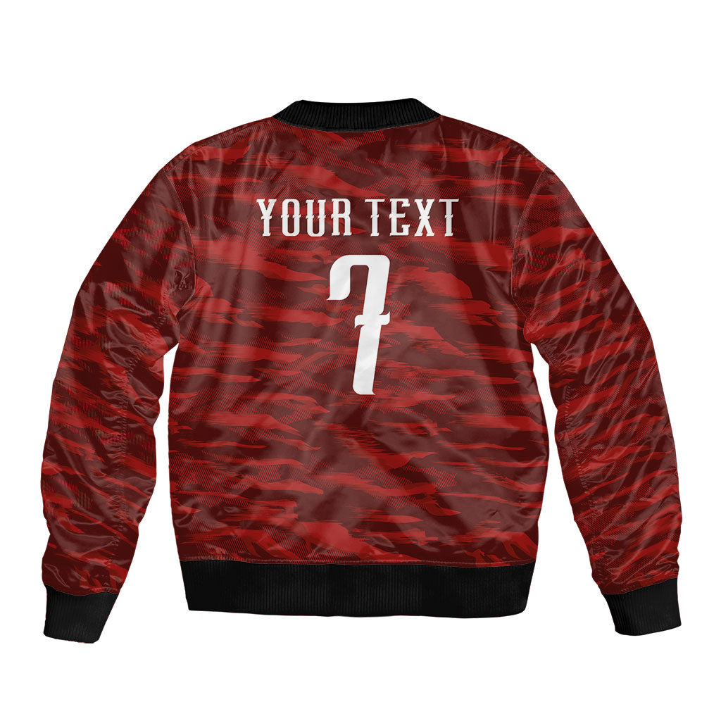 Custom South Korea National Football Bomber Jacket Tigers-Taegeuk Warriors Red