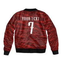 Custom South Korea National Football Bomber Jacket Tigers-Taegeuk Warriors Red