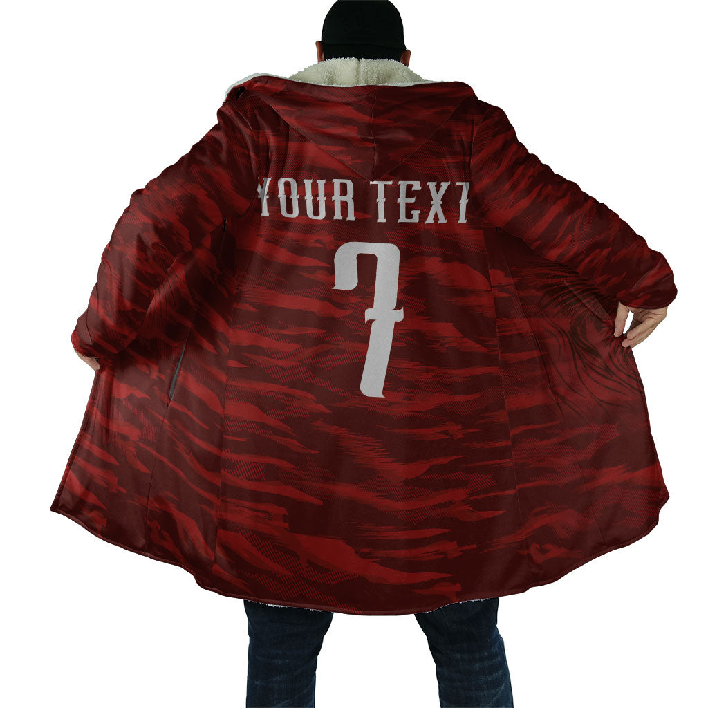 Custom South Korea National Football Cloak Tigers-Taegeuk Warriors Red