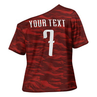 Custom South Korea National Football Cross Shoulder Shirt Tigers-Taegeuk Warriors Red