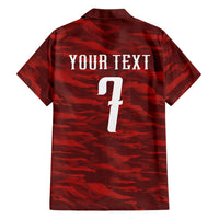 Custom South Korea National Football Hawaiian Shirt Tigers-Taegeuk Warriors Red