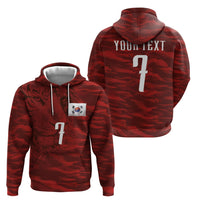 Custom South Korea National Football Hoodie Tigers-Taegeuk Warriors Red