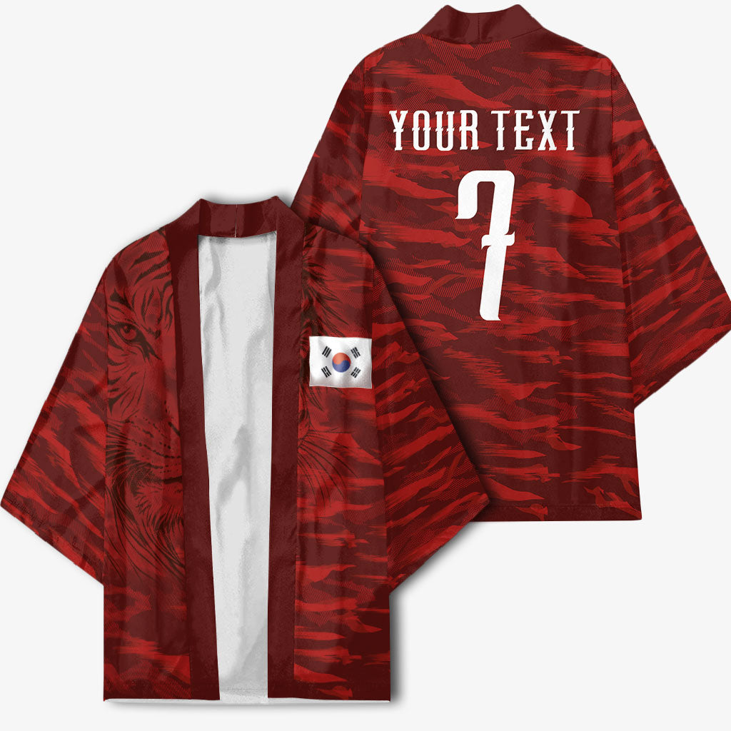 Custom South Korea National Football Kimono Tigers-Taegeuk Warriors Red