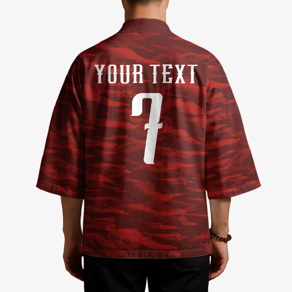 Custom South Korea National Football Kimono Tigers-Taegeuk Warriors Red
