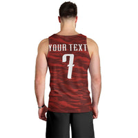 Custom South Korea National Football Men Tank Top Tigers-Taegeuk Warriors Red