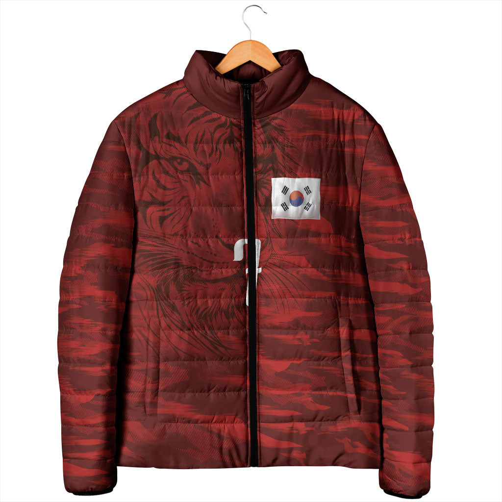 Custom South Korea National Football Padded Jacket Tigers-Taegeuk Warriors Red