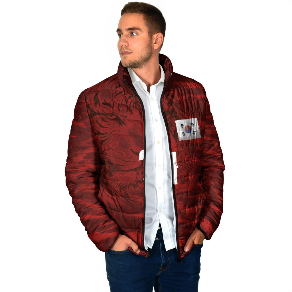 Custom South Korea National Football Padded Jacket Tigers-Taegeuk Warriors Red
