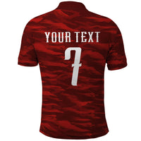Custom South Korea National Football Polo Shirt Tigers-Taegeuk Warriors Red