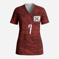 Custom South Korea National Football Scrub Top Tigers-Taegeuk Warriors Red