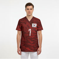 Custom South Korea National Football Scrub Top Tigers-Taegeuk Warriors Red