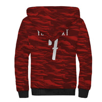 Custom South Korea National Football Sherpa Hoodie Tigers-Taegeuk Warriors Red