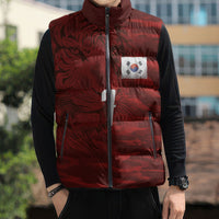 Custom South Korea National Football Sleeveless Puffer Jacket Tigers-Taegeuk Warriors Red