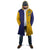 Custom Ukraine National Football Cloak The Blue and Yellow with Map Half Style - Wonder Print Shop