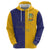 Custom Ukraine National Football Hoodie The Blue and Yellow with Map Half Style - Wonder Print Shop