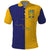 Custom Ukraine National Football Polo Shirt The Blue and Yellow with Map Half Style - Wonder Print Shop