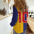 Custom Ukraine National Football Women Casual Shirt The Blue and Yellow with Map Half Style - Wonder Print Shop