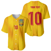 Custom Ukraine National Football Baseball Jersey Vyshyvanka Inspired Geometry - Wonder Print Shop