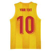 Custom Ukraine National Football Basketball Jersey Vyshyvanka Inspired Geometry - Wonder Print Shop