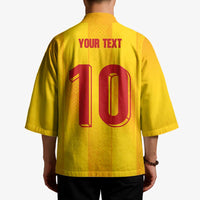 Custom Ukraine National Football Kimono Vyshyvanka Inspired Geometry - Wonder Print Shop